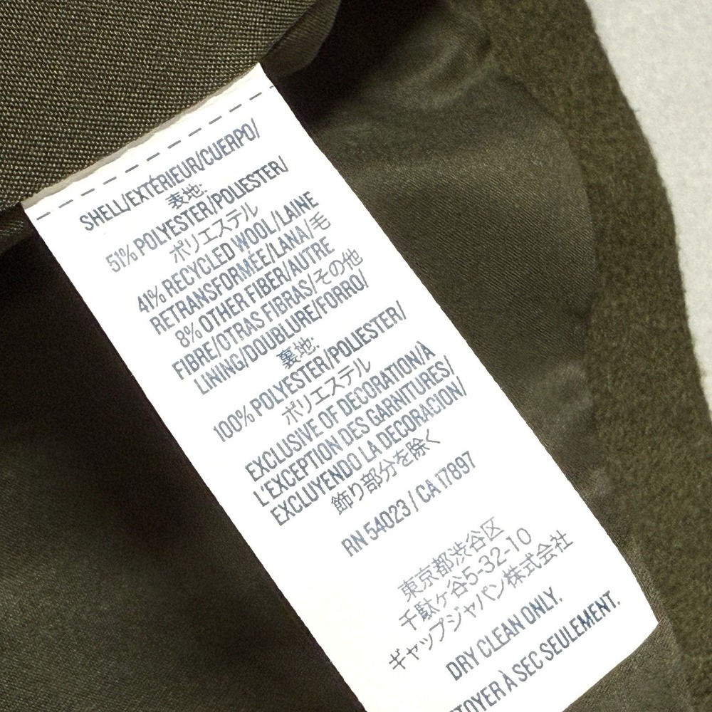 Old Navy Peacoat Women Small Petite Wool Blend Double Breasted Sherpa Collar NWT - Picture 8 of 15
